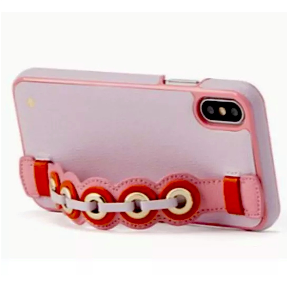 New Kate Spade Leather iPhone XS/X Handstrap Case